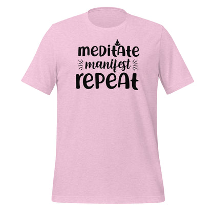 Meditate, Manifest, Repeat Quality Cotton Bella Canvas Adult T-Shirt