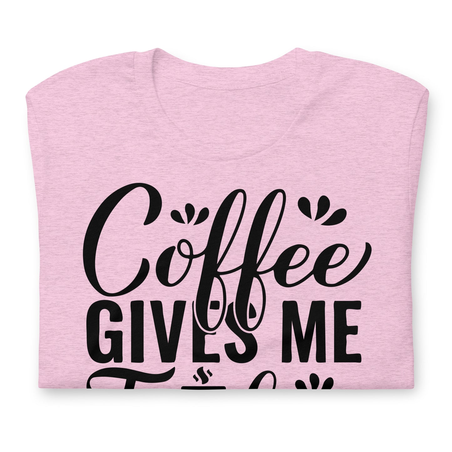 Coffee Gives Me Teacher Powers Quality Cotton Bella Canvas Adult T-Shirt