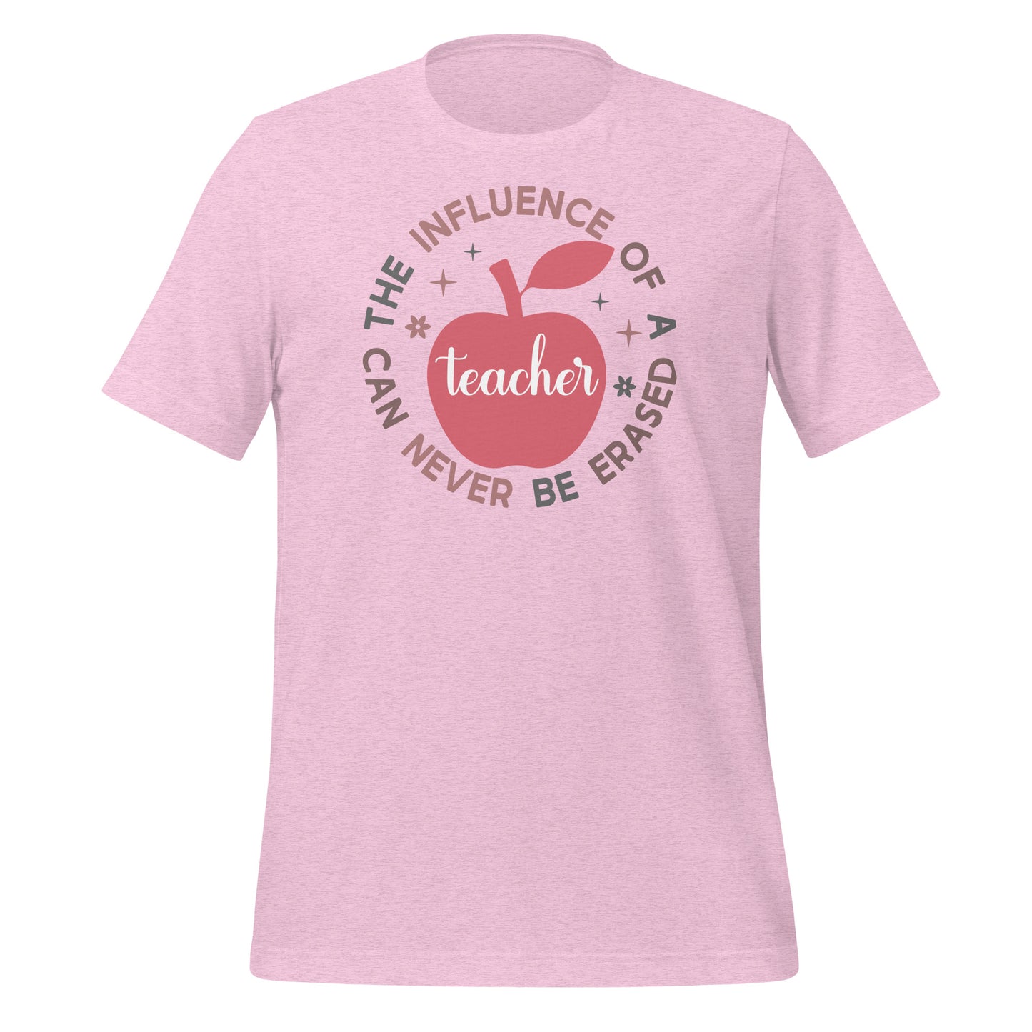 The Influence of a Teacher Can Never Be Erased Bella Canvas Unisex T-Shirt