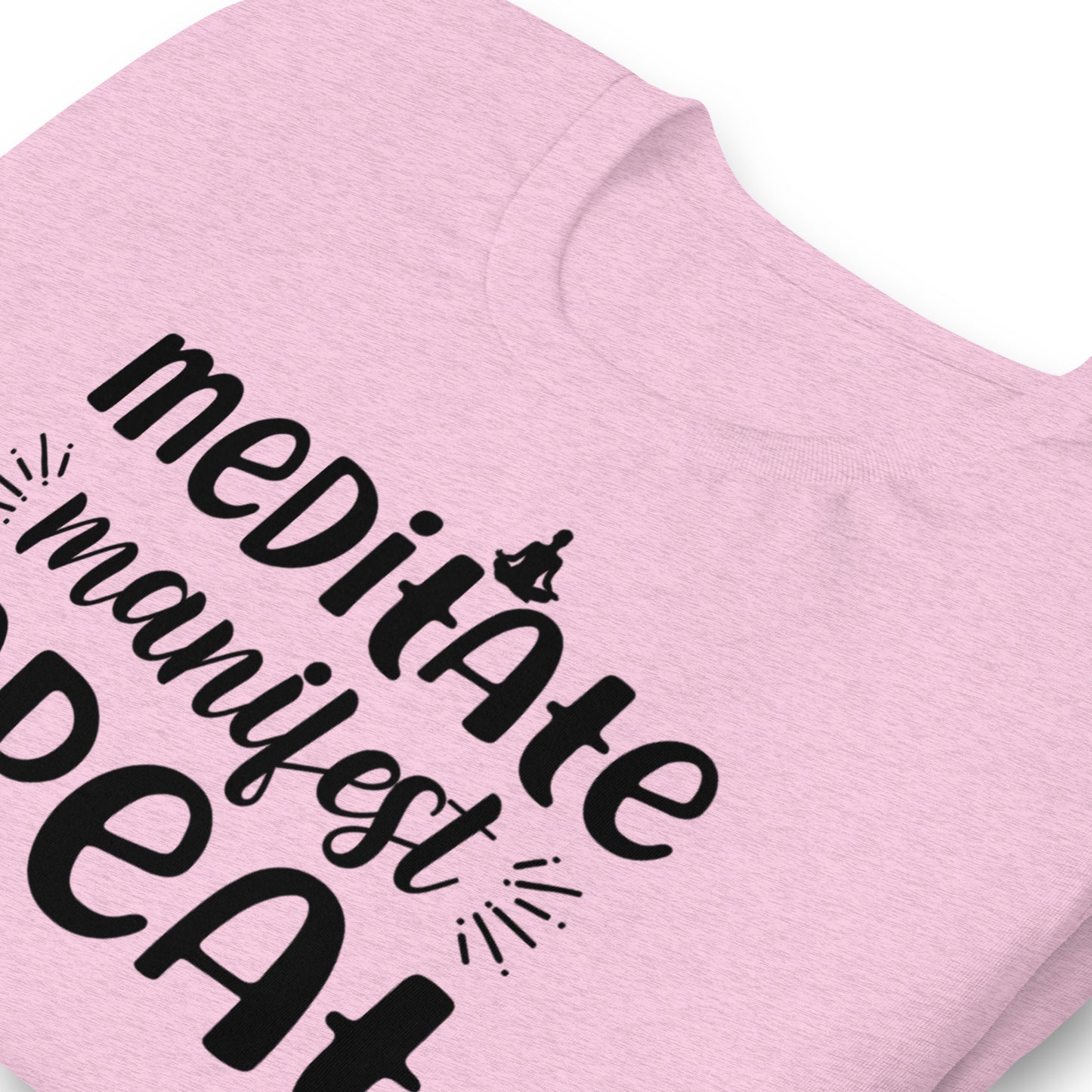 Meditate, Manifest, Repeat Quality Cotton Bella Canvas Adult T-Shirt