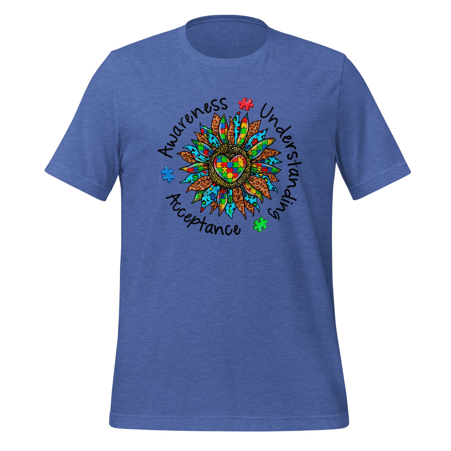 Autism Acceptance Together Quality Cotton Bella Canvas Adult T-Shirt