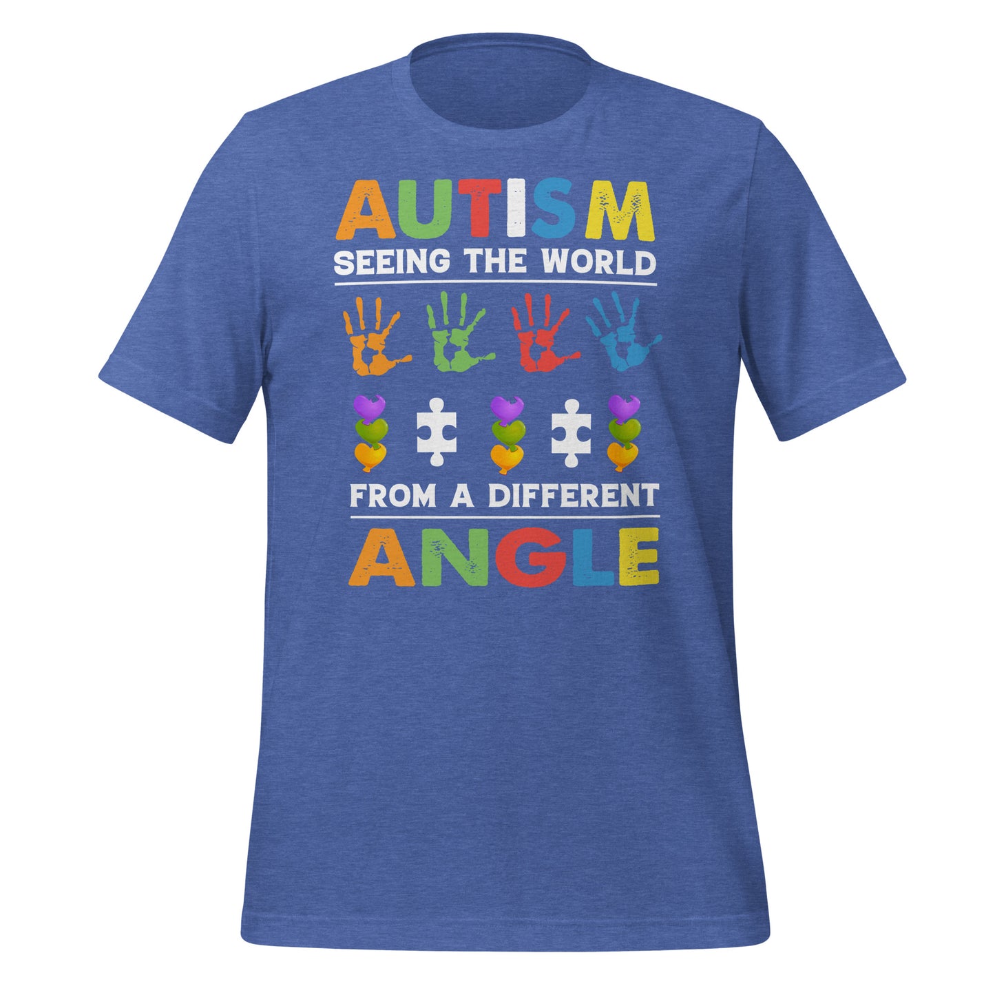 Autism Acceptance Together Quality Cotton Bella Canvas Adult T-Shirt