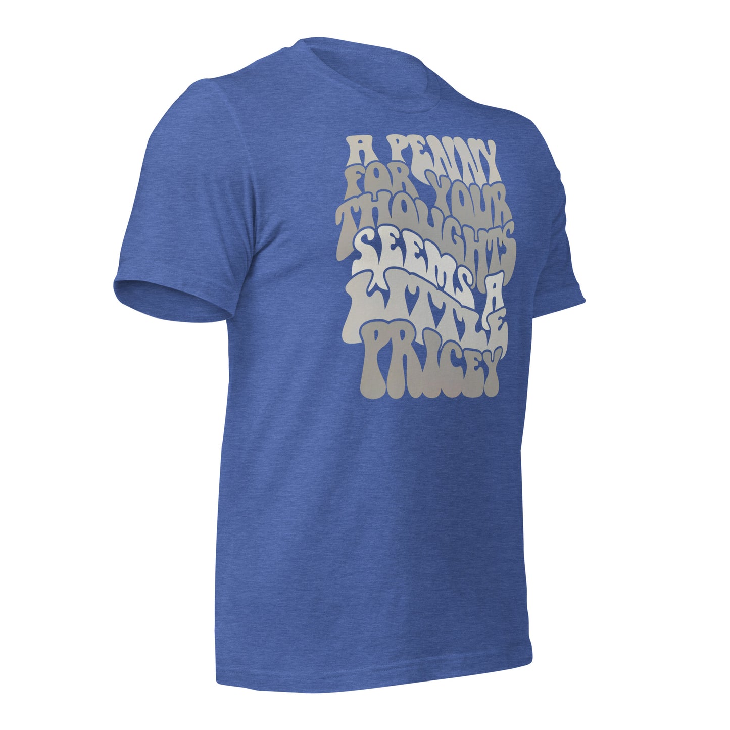 A Penny For Your Thoughts Seems A Little Pricey Funny Bella Canvas Adult T-Shirt