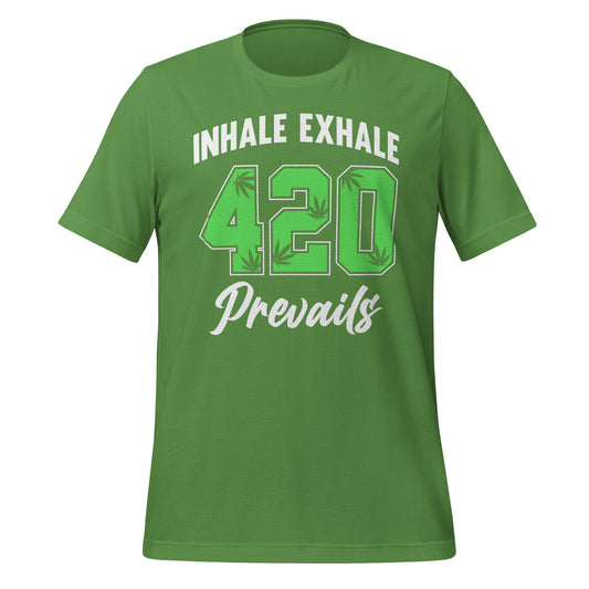 Inhale Exhale 420 Prevails Bella Canvas Adult T-Shirt
