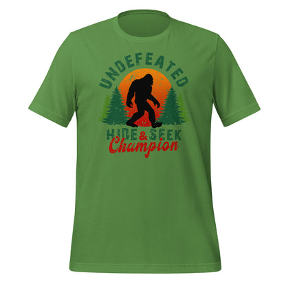 Undefeated Hide & Seek Champion Bigfoot Bella Canvas Adult T-Shirt