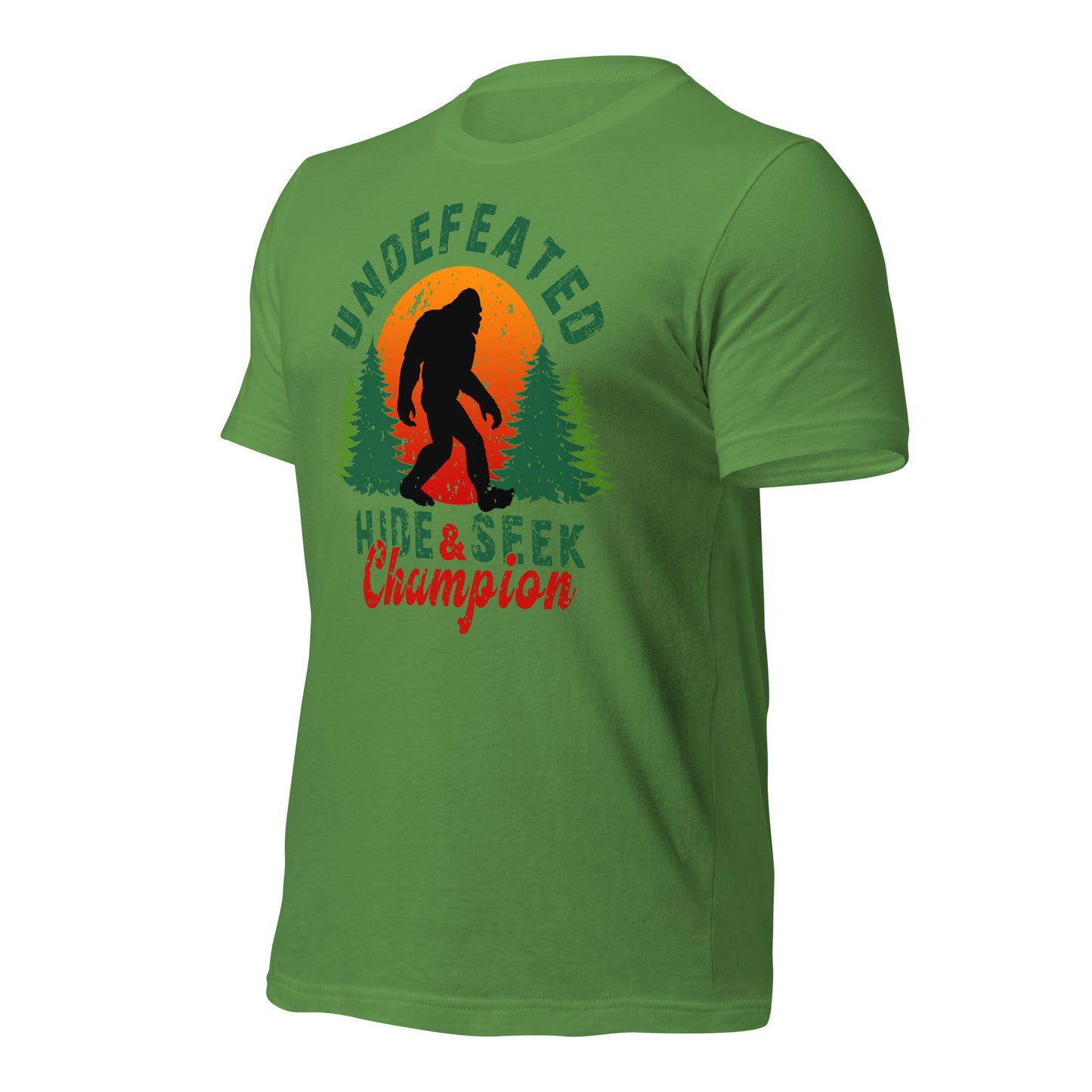 Undefeated Hide & Seek Champion Bigfoot Bella Canvas Adult T-Shirt