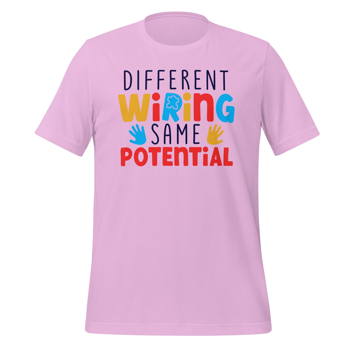 Different Wiring Same Potential Autism Acceptance Quality Cotton Bella Canvas Adult T-Shirt