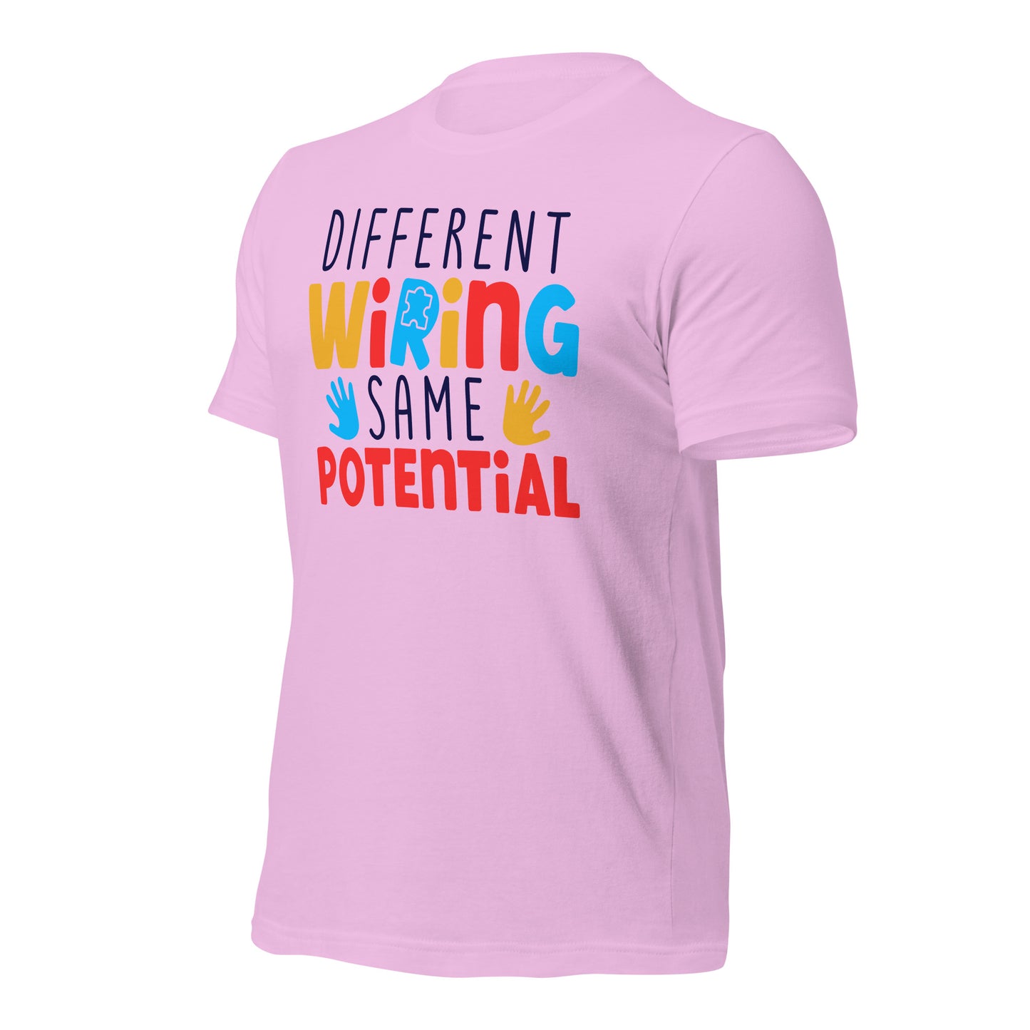 Different Wiring Same Potential Autism Acceptance Quality Cotton Bella Canvas Adult T-Shirt