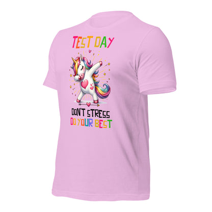Test Day Don't Stress, Do Your Best Teacher Bella Canvas Unisex T-Shirt