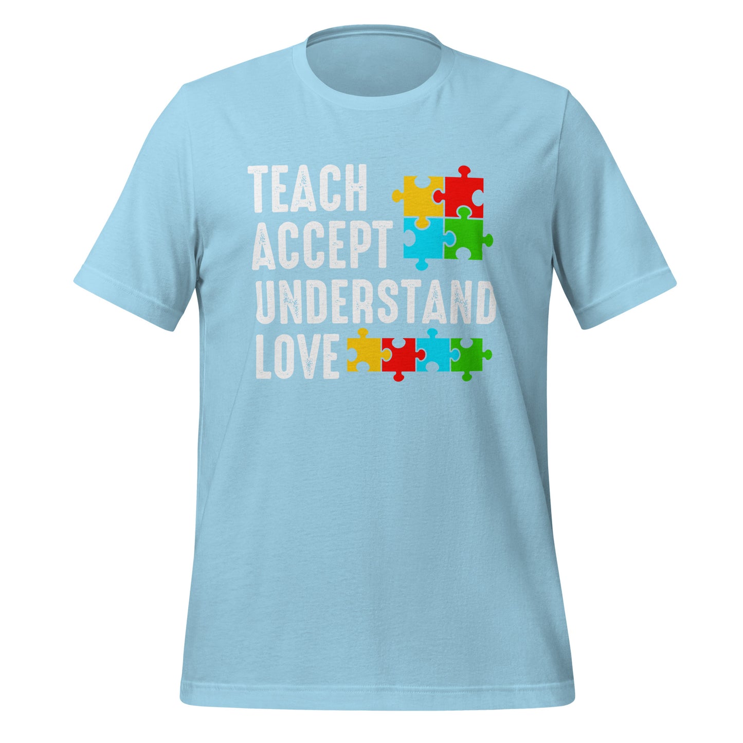 Autism Acceptance Together Quality Cotton Bella Canvas Adult T-Shirt