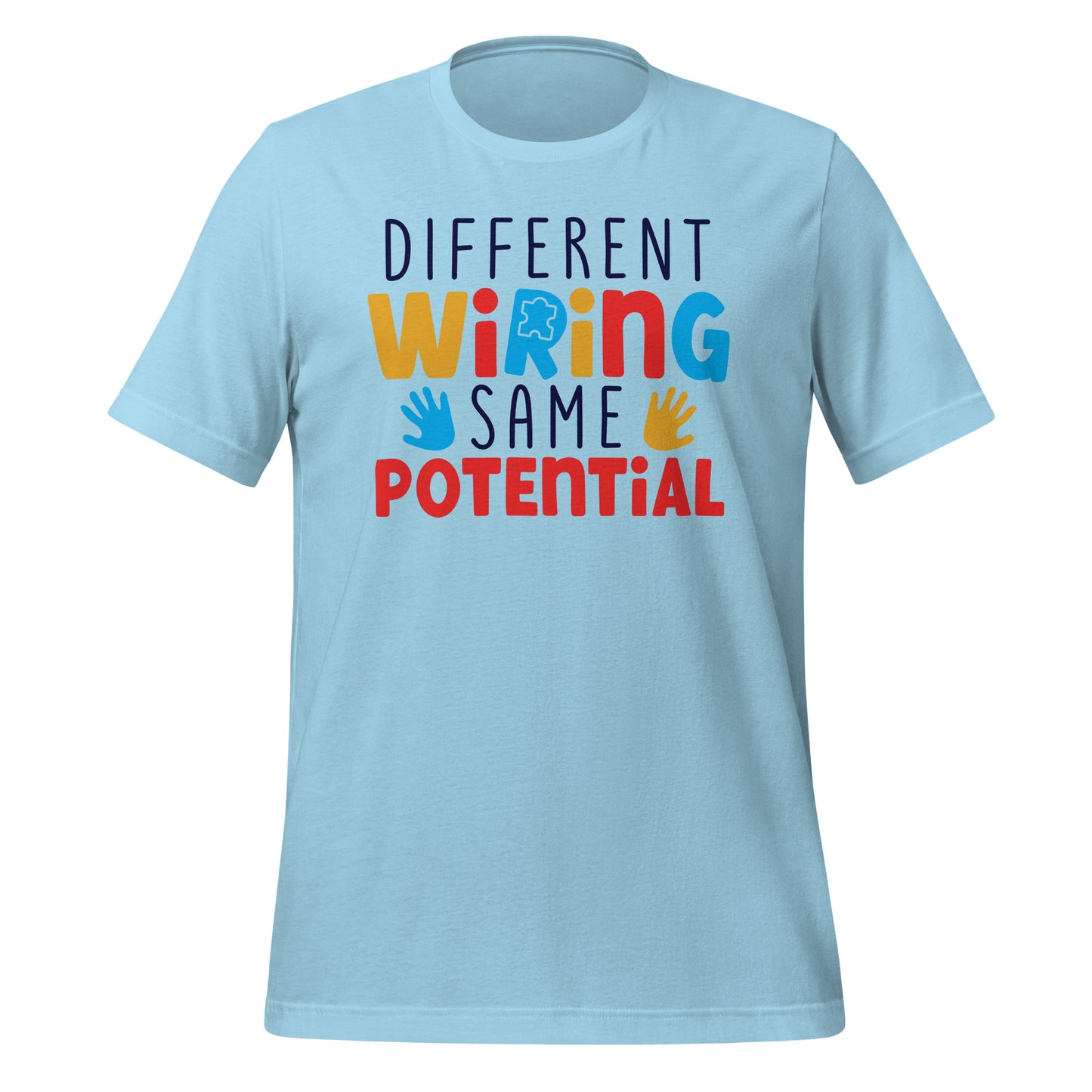 Different Wiring Same Potential Autism Acceptance Quality Cotton Bella Canvas Adult T-Shirt