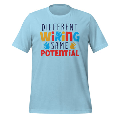 Different Wiring Same Potential Autism Acceptance Quality Cotton Bella Canvas Adult T-Shirt