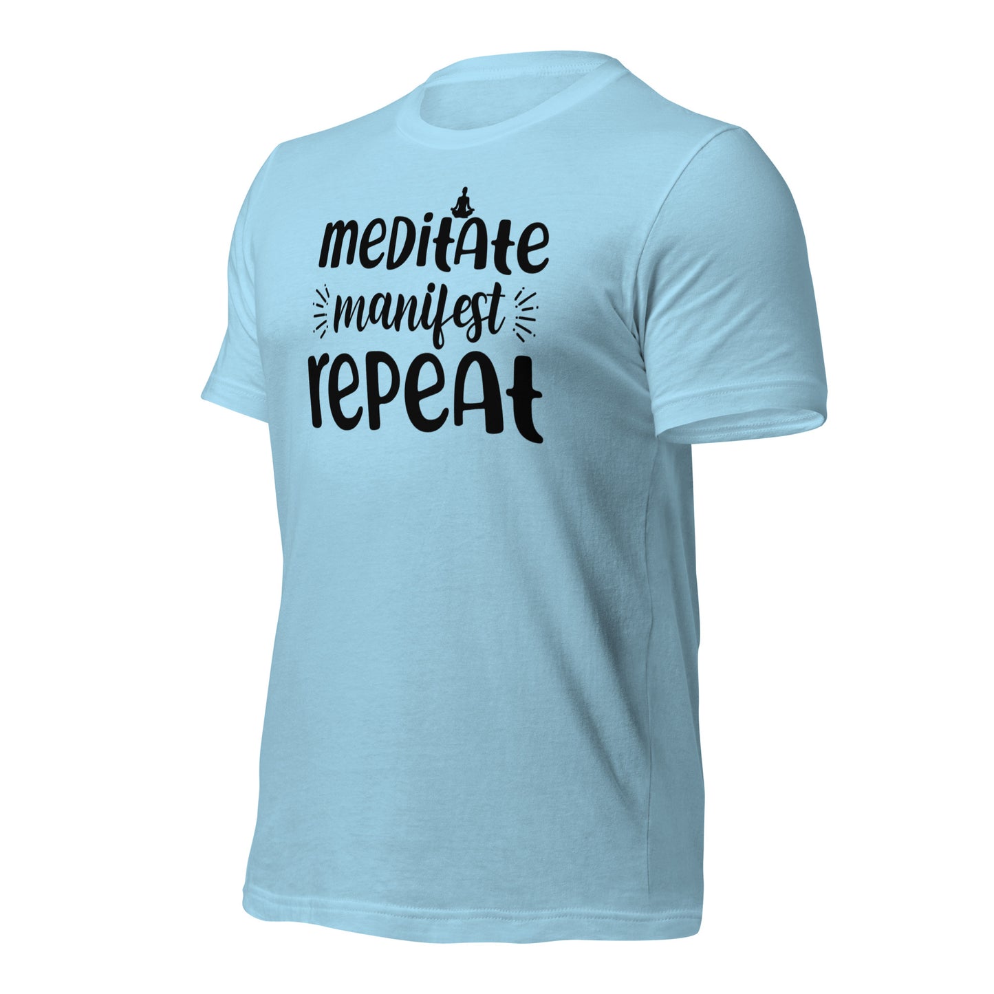 Meditate, Manifest, Repeat Quality Cotton Bella Canvas Adult T-Shirt