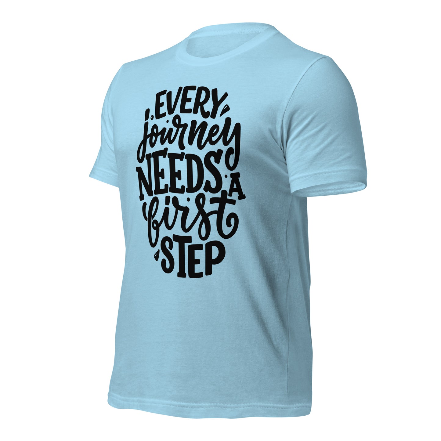Every Journey Needs a First Step Quality Cotton Bella Canvas Adult T-Shirt