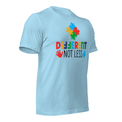 Different Not Less Autism Acceptance Quality Cotton Bella Canvas Adult T-shirt