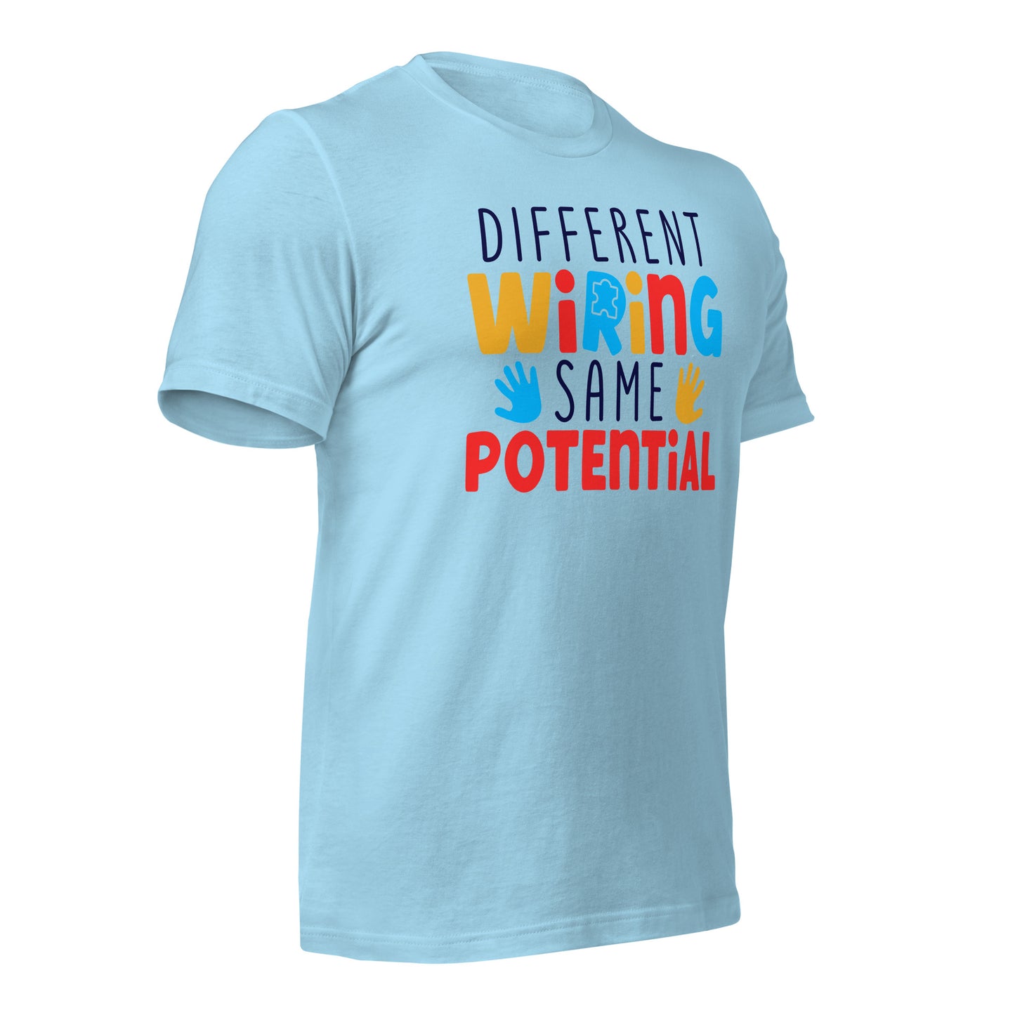 Different Wiring Same Potential Autism Acceptance Quality Cotton Bella Canvas Adult T-Shirt