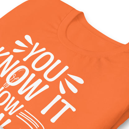 You Know It Now Show It Teacher's Test Day Bella Canvas Adult T-Shirt