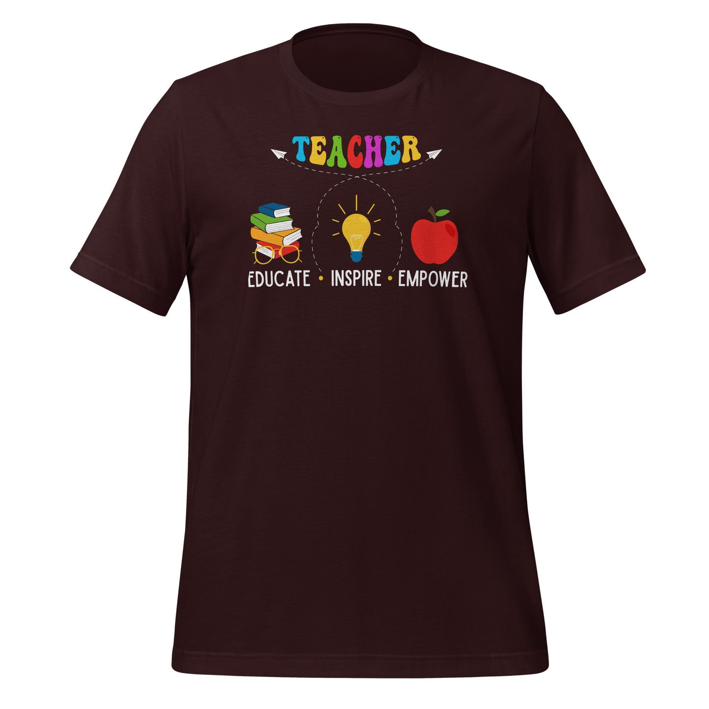 Educate, Inspire, Empower Teacher Quality Cotton Bella Canvas Adult T-Shirt