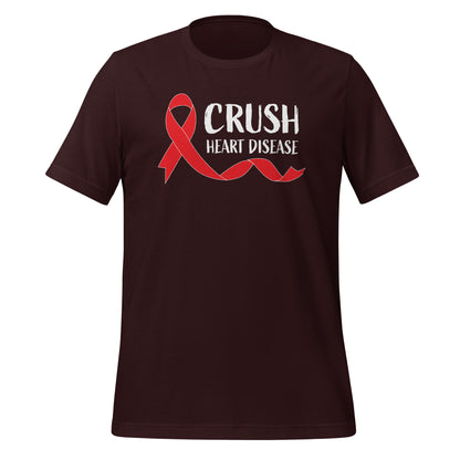 Crush Heart Disease Awareness Quality Cotton Bella Canvas Adult T-Shirt