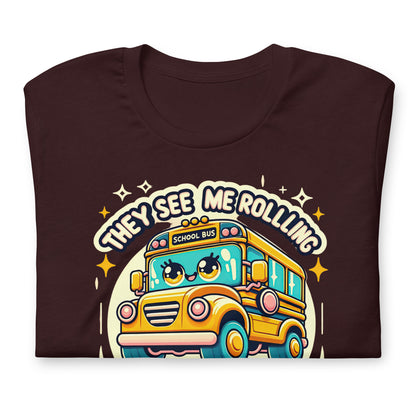 They See Me Rolling, They Waitin' Bus Driver Bella Canvas Adult T-Shirt