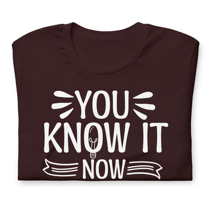 You Know It Now Show It Teacher's Test Day Bella Canvas Adult T-Shirt