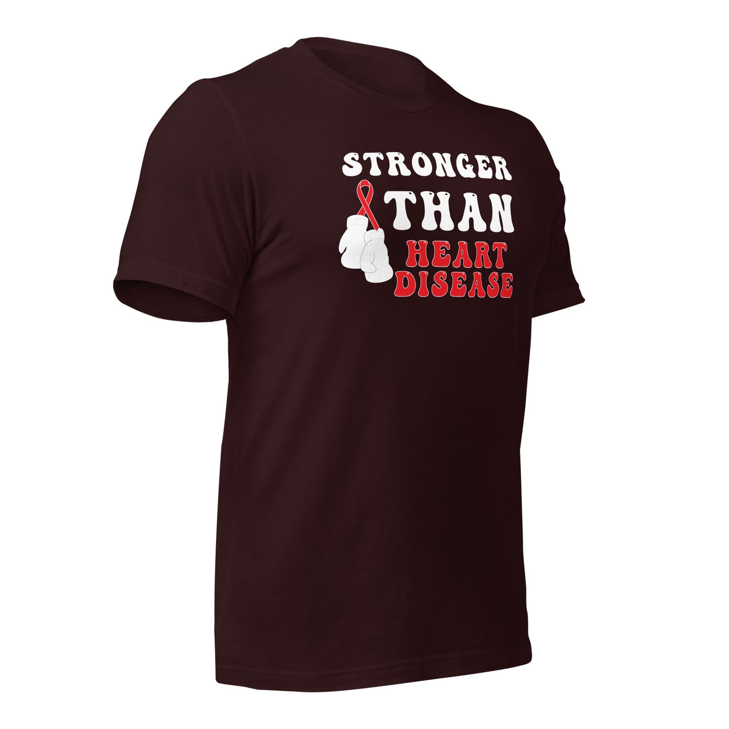 Stronger than Heart Disease Awareness Quality Cotton Bella Canvas Adult T-Shirt