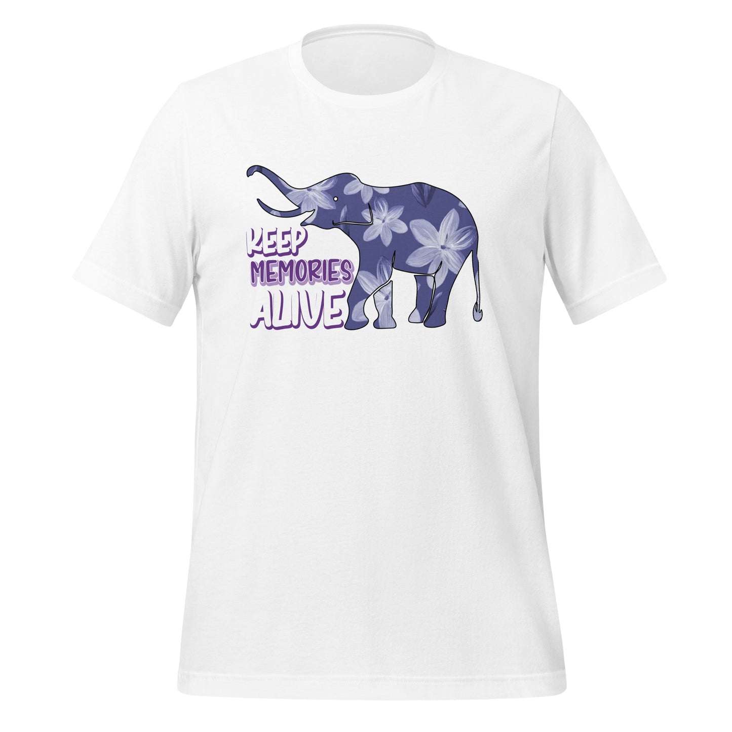 Alzheimer's Awareness Quality Cotton Bella Canvas Adult T-Shirt