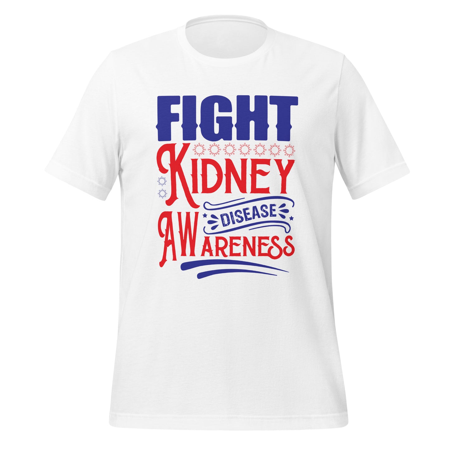 Kidney Awareness Quality Cotton Bella Canvas Adult T-Shirt