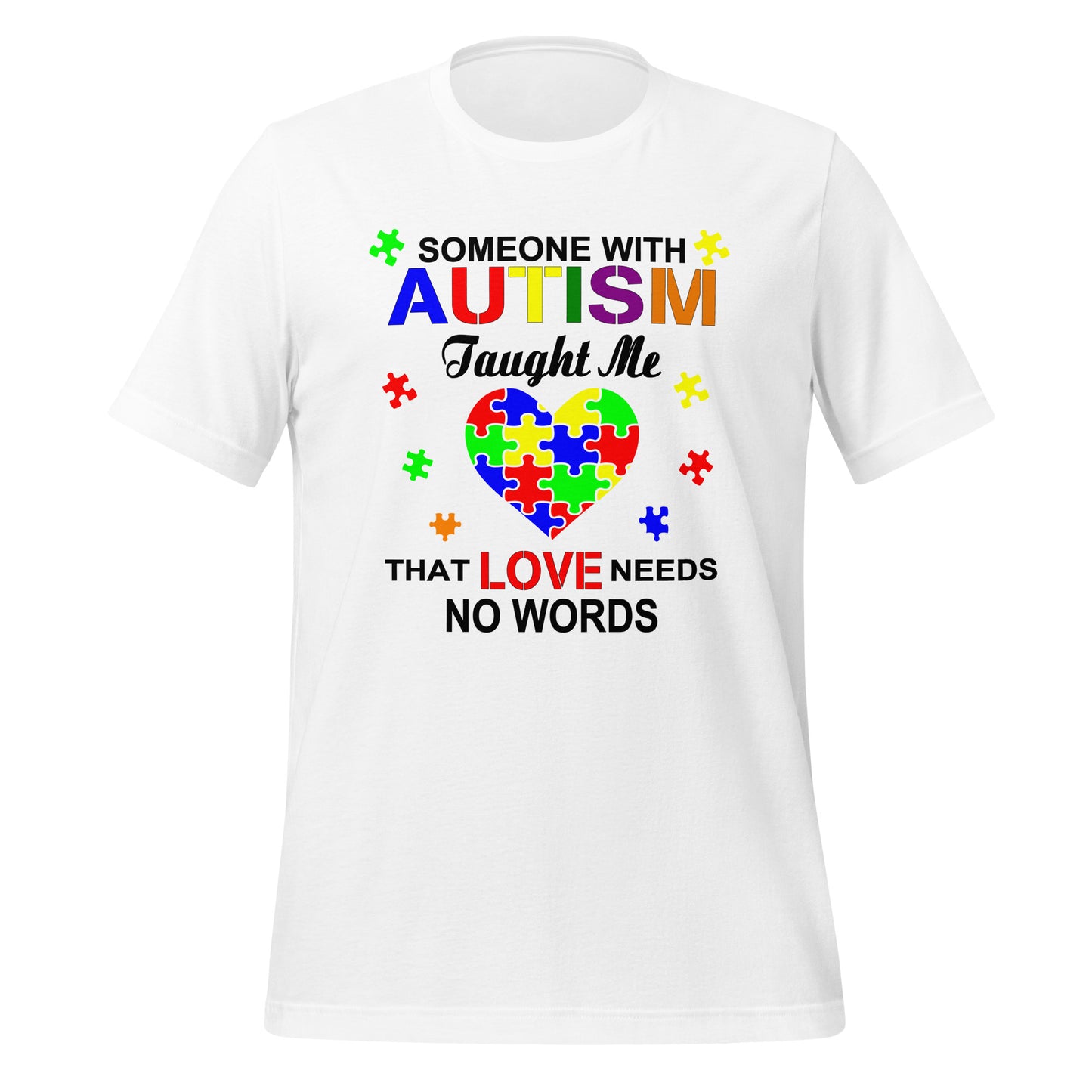 Autism Acceptance Together Quality Cotton Bella Canvas Adult T-Shirt