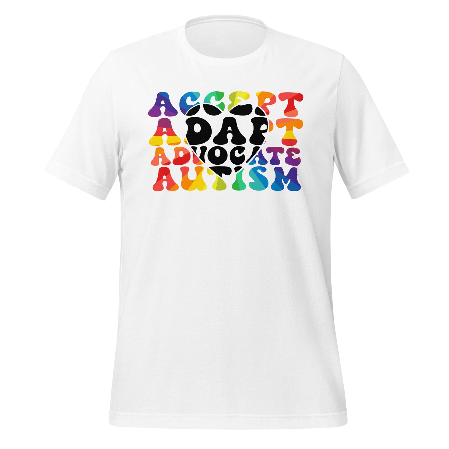 Autism Acceptance Together Quality Cotton Bella Canvas Adult T-Shirt