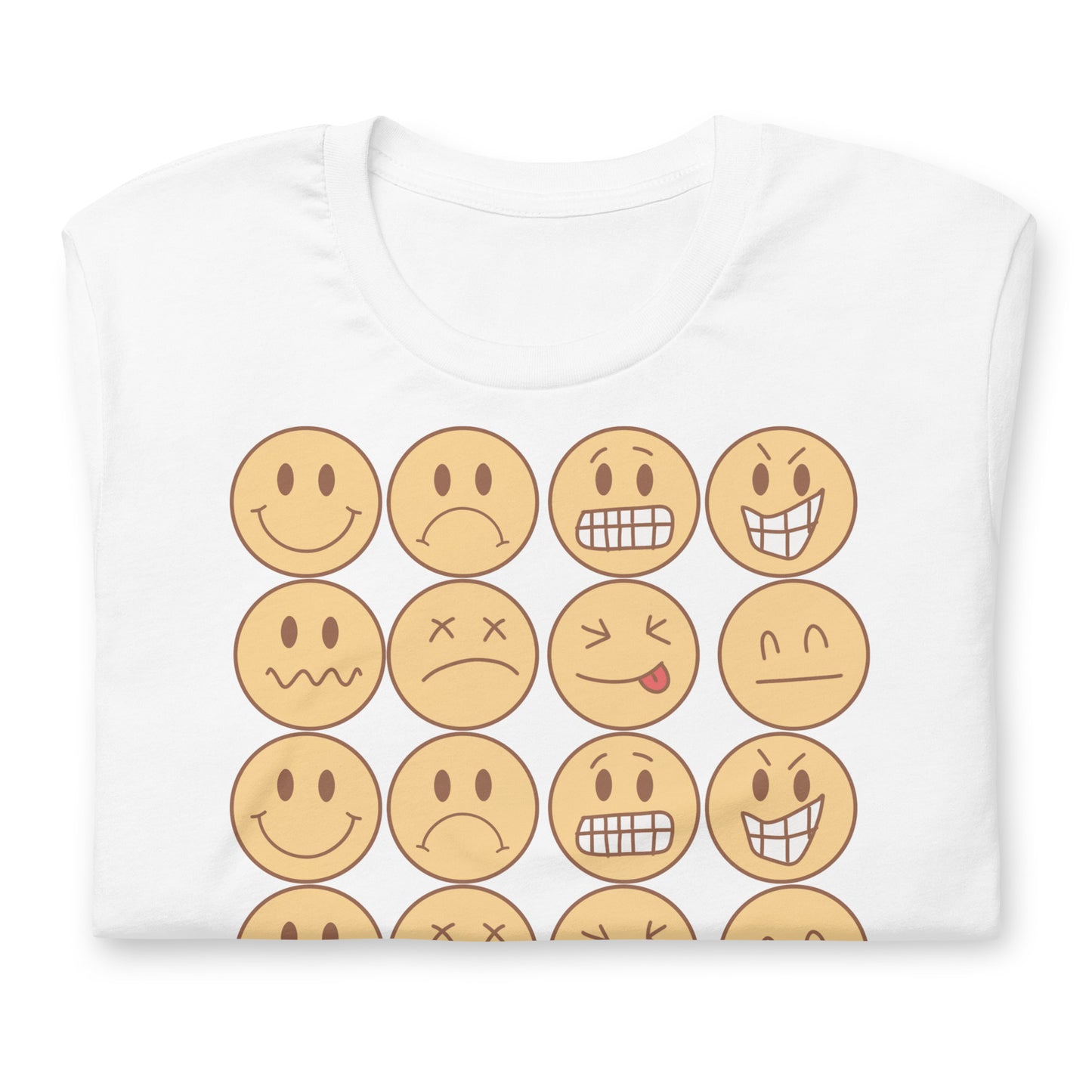 Feel Your Feelings Emojis Quality Cotton Bella Canvas Adult T-Shirt