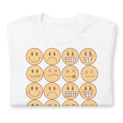Feel Your Feelings Emojis Quality Cotton Bella Canvas Adult T-Shirt