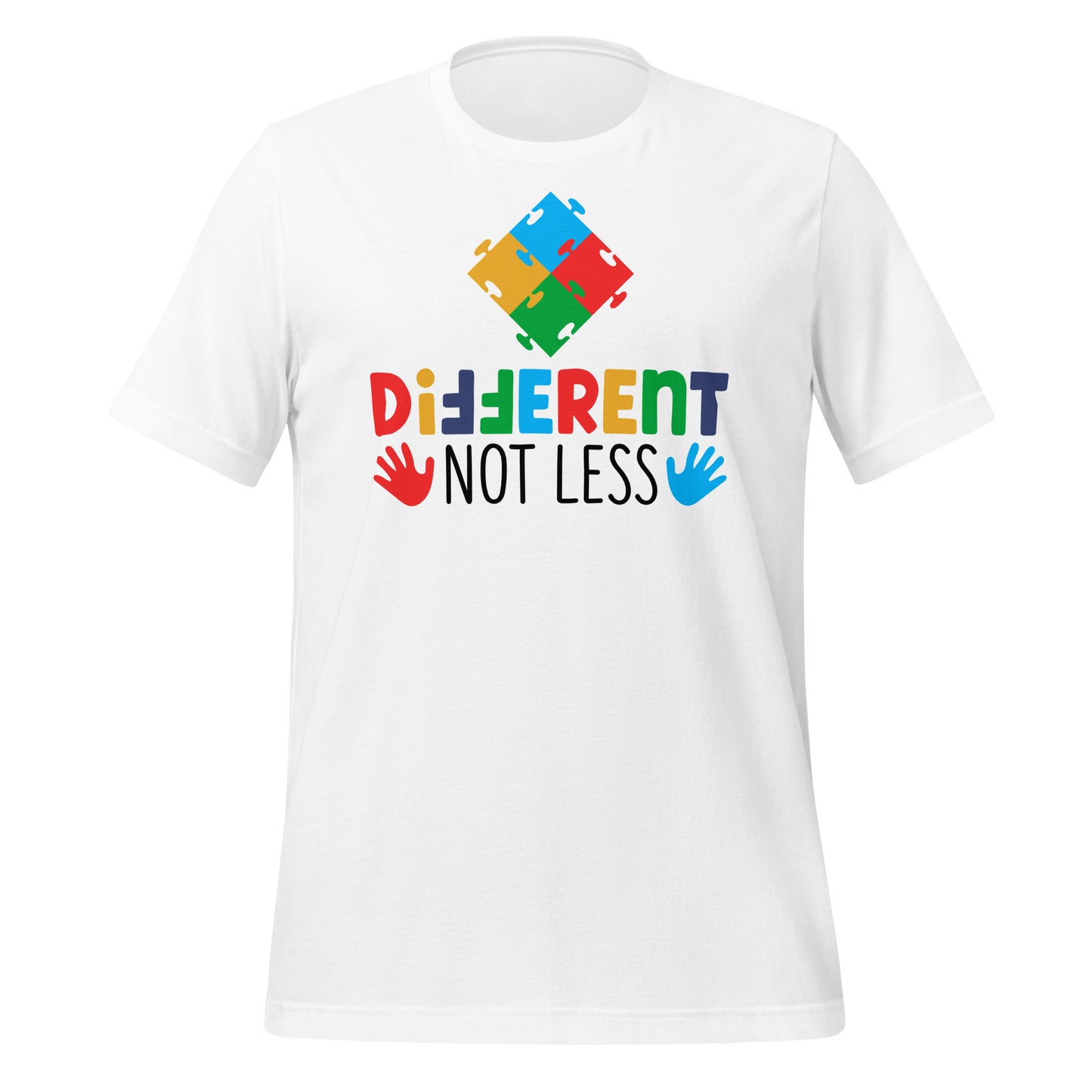 Different Not Less Autism Acceptance Quality Cotton Bella Canvas Adult T-shirt