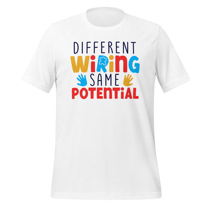 Different Wiring Same Potential Autism Acceptance Quality Cotton Bella Canvas Adult T-Shirt