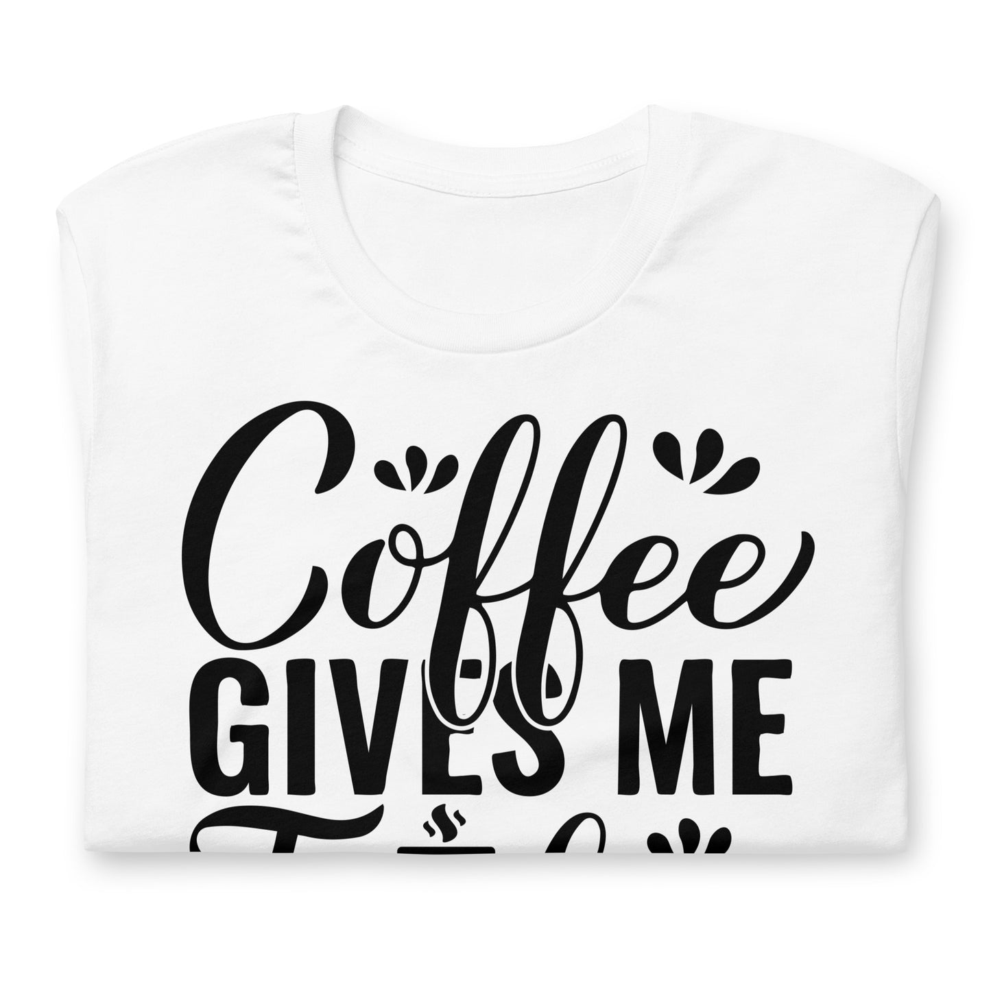 Coffee Gives Me Teacher Powers Quality Cotton Bella Canvas Adult T-Shirt