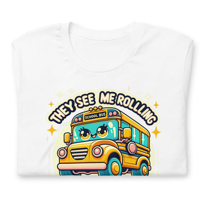 They See Me Rolling, They Waitin' Bus Driver Bella Canvas Adult T-Shirt