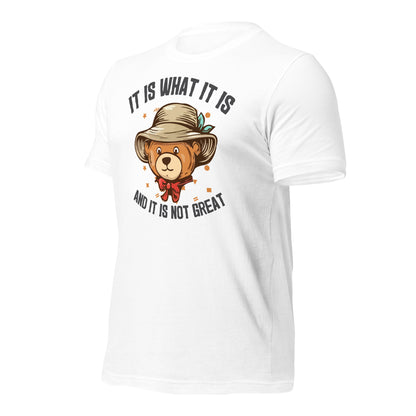 It Is What It Is, It's Not Great Quality Cotton Bella Canvas Adult T-Shirt