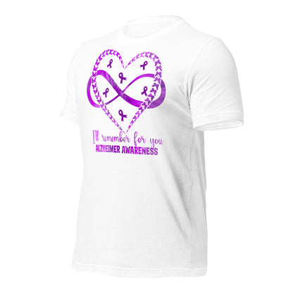 Alzheimer's Awareness Quality Cotton Bella Canvas Adult T-Shirt