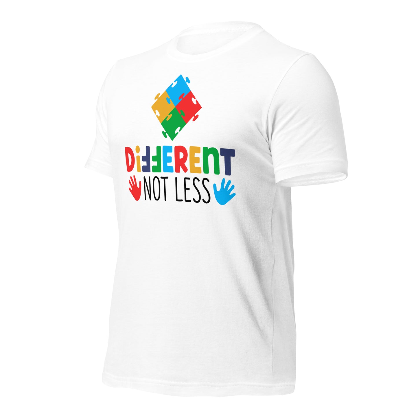 Different Not Less Autism Acceptance Quality Cotton Bella Canvas Adult T-shirt