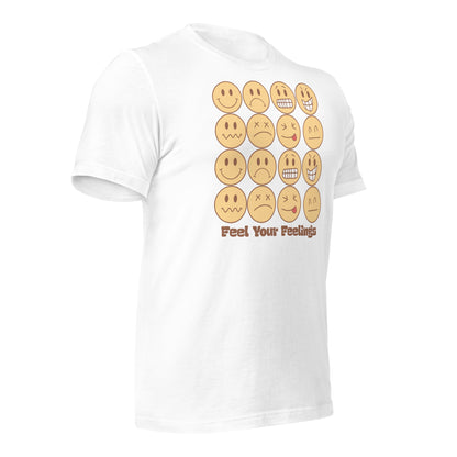 Feel Your Feelings Emojis Quality Cotton Bella Canvas Adult T-Shirt