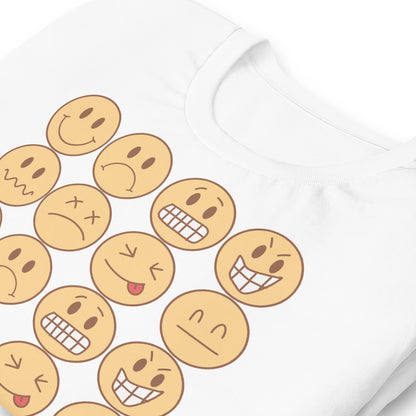 Feel Your Feelings Emojis Quality Cotton Bella Canvas Adult T-Shirt