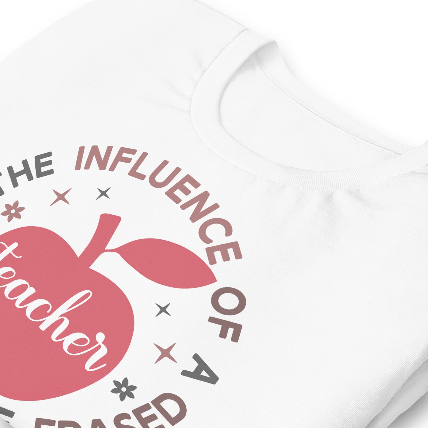 The Influence of a Teacher Can Never Be Erased Bella Canvas Unisex T-Shirt