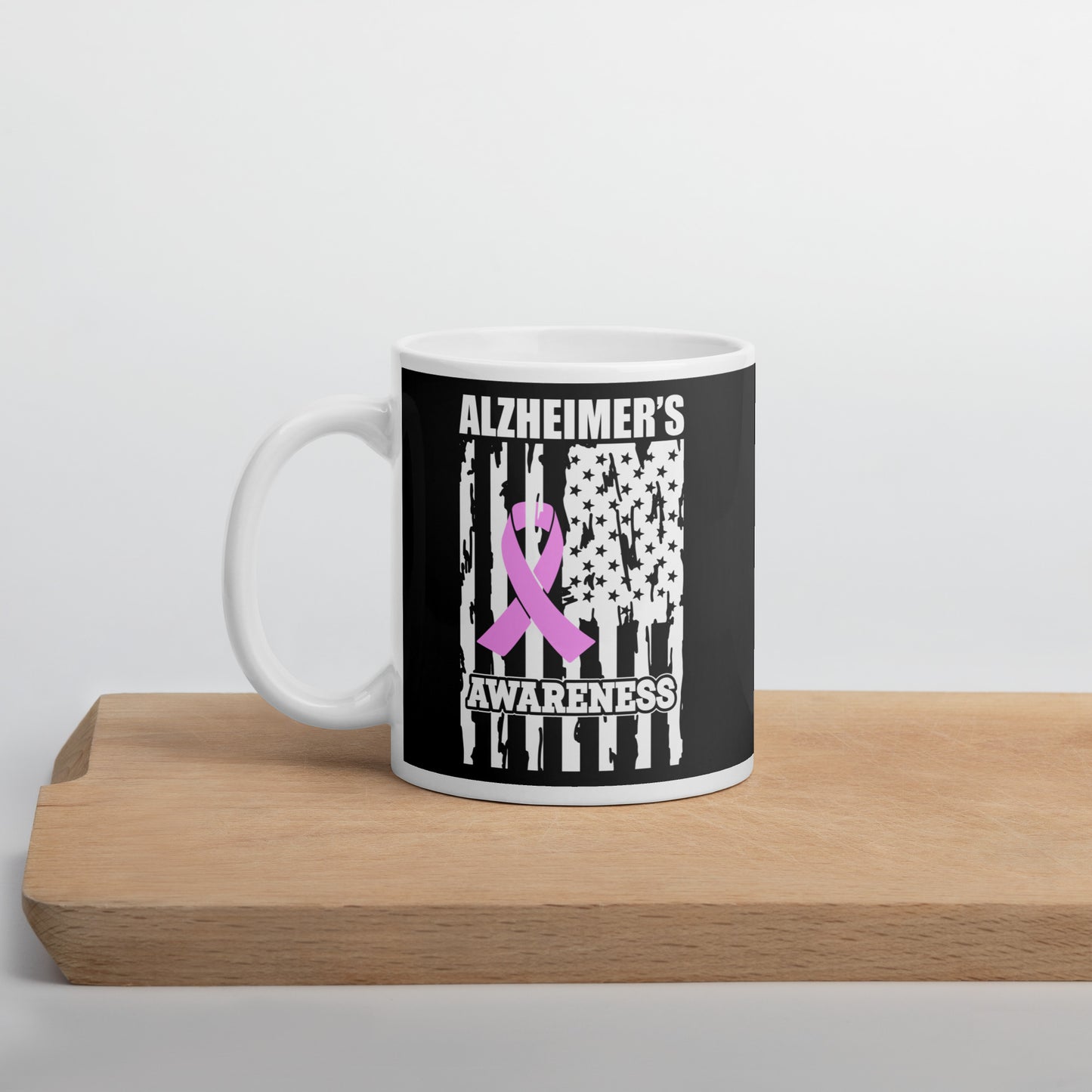 Alzheimer's Awareness Flag Ceramic Coffee Mug