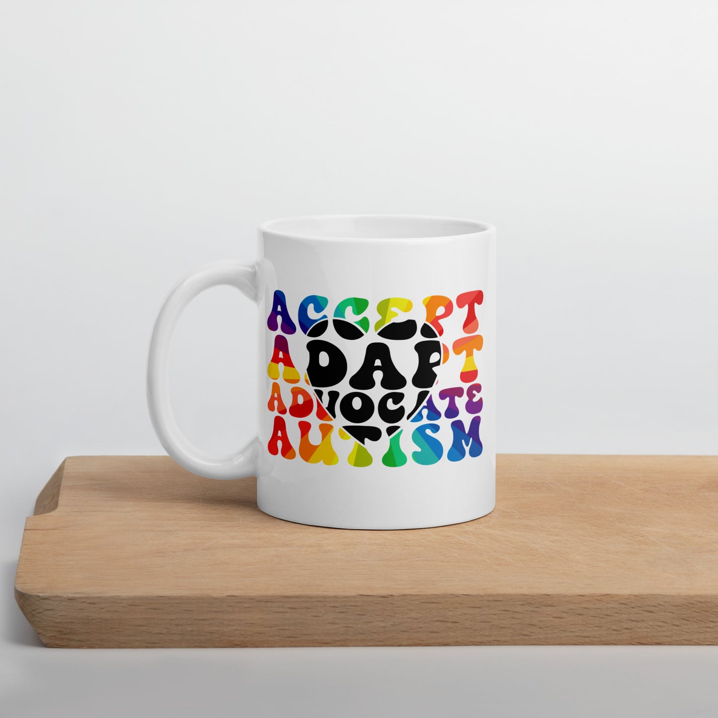 Accept Adapt Advocate Autism Ceramic Coffee Mug