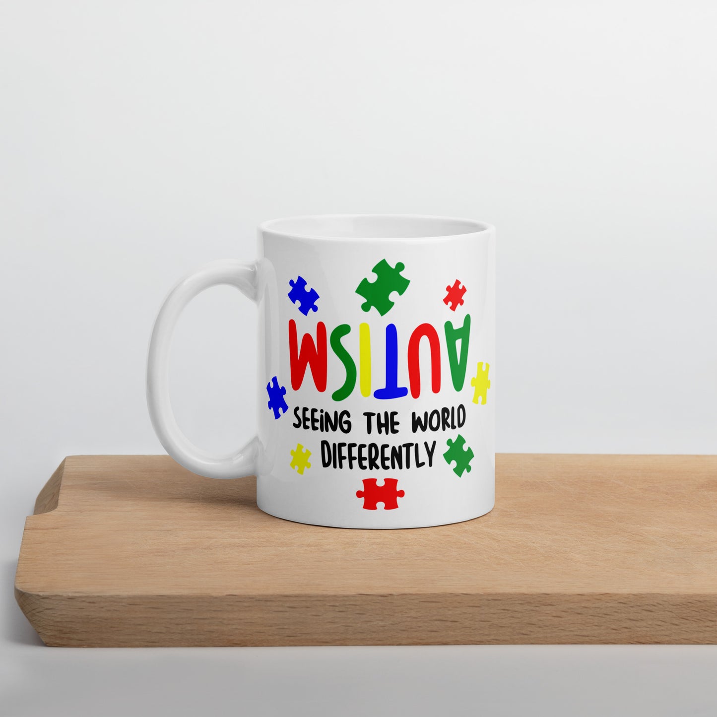 Seeing the World Differently Autism Acceptance Ceramic Coffee Mug