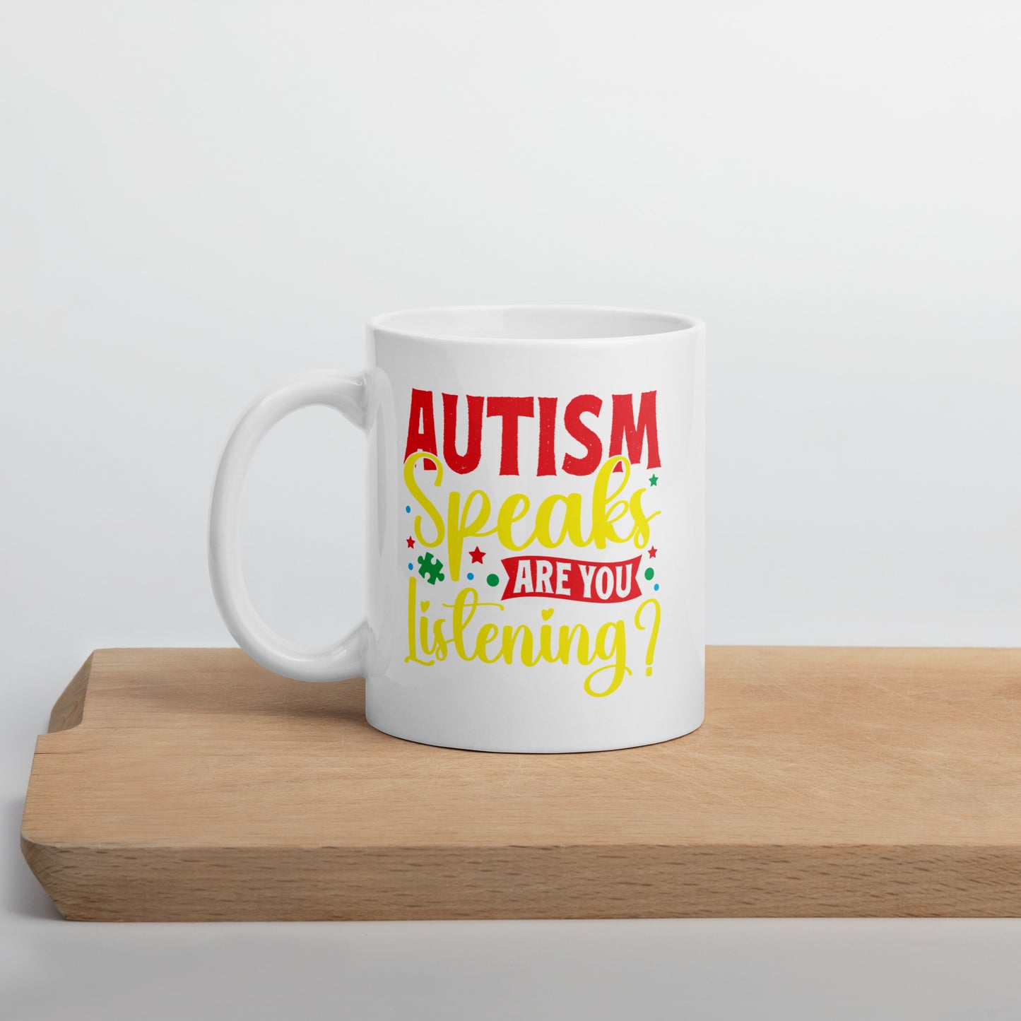 Autism Speaks Are You Listening Ceramic Coffee Mug