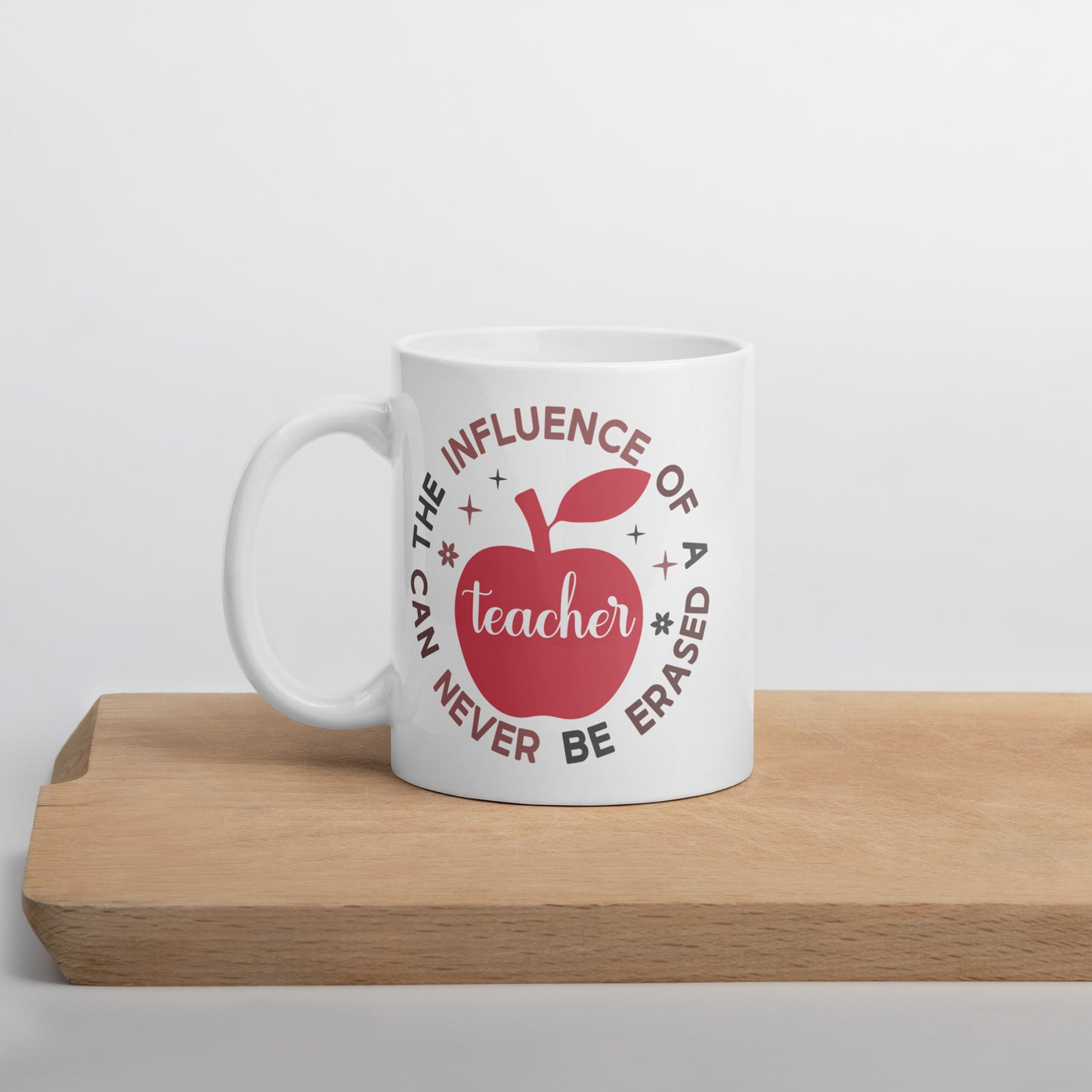 The Influence of a Teacher Can Never Be Erased Ceramic Coffee Mug