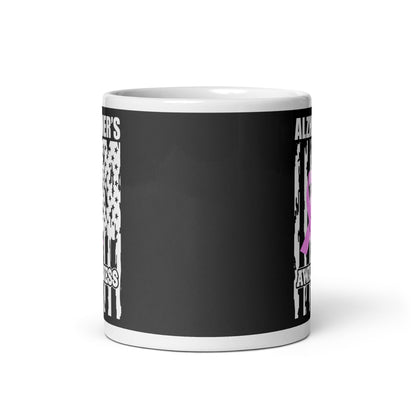 Alzheimer's Awareness Flag Ceramic Coffee Mug