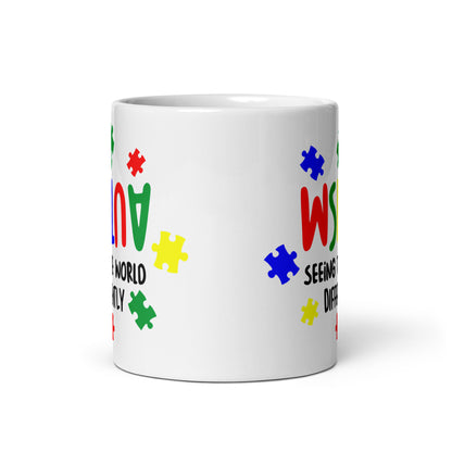 Seeing the World Differently Autism Acceptance Ceramic Coffee Mug