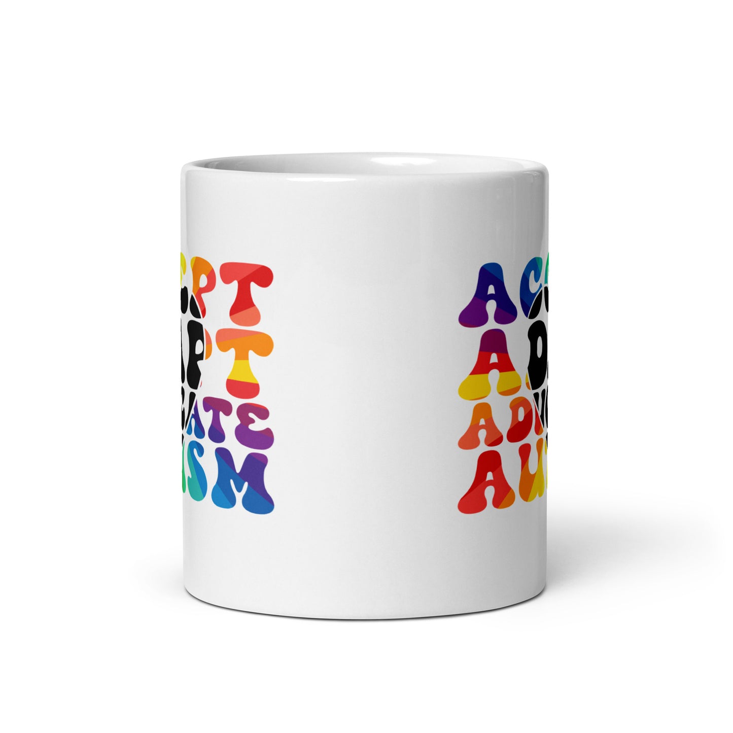 Accept Adapt Advocate Autism Ceramic Coffee Mug